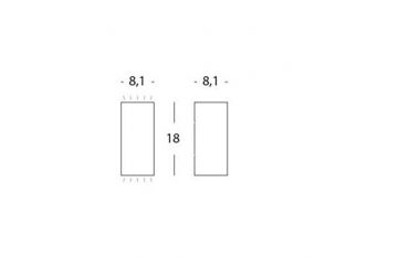 Applique Bi-emissione 6w+6w Led 4000k Sovil Tower Bianco - 99148/02