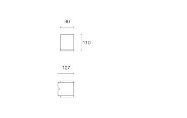 Applique Doppia 7w+7w Led 3000k Sovil Tango Bianco - 98174/02