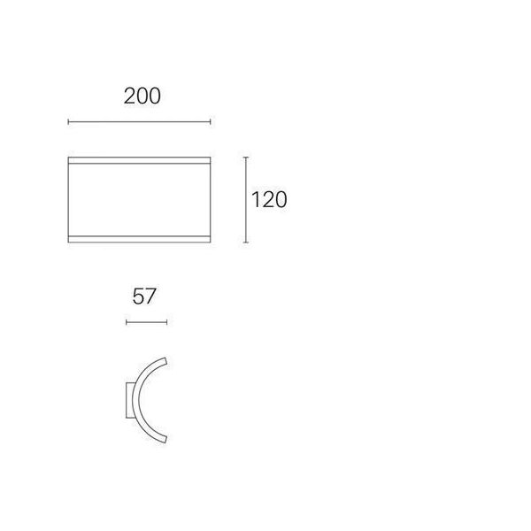 Applique Doppia 6w+6w Led 4000k Sovil Tesla Bianco - 99218/02