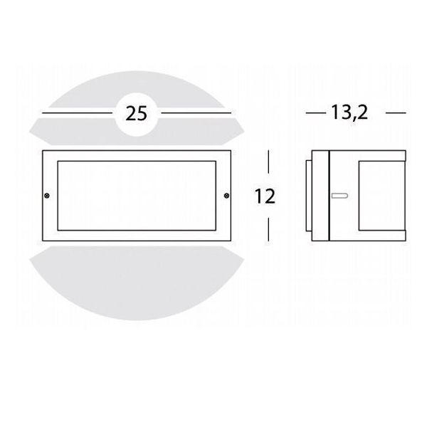 Applique Aperta E27 Sovil Umbe Aperta Grafite - 473/16