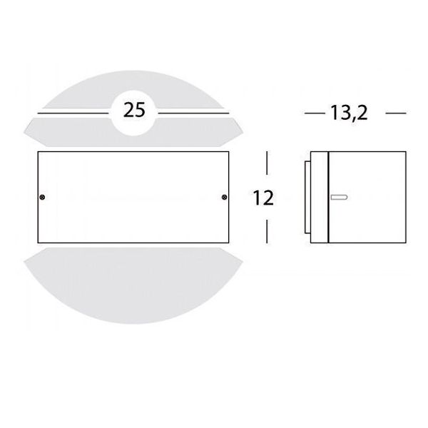 Applique Chiusa E27 Sovil Umbe Chiusa Alluminio - 474/72