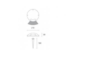 Calpestabile Grande 1 Via 1w Led 4000k Sovil Upper Grafite - 99109/16