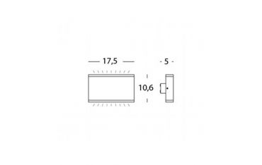 Applique Bi-emissione 7w+7w Led 3000k Sovil Wave Bianco - 98134/02