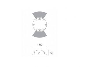 Calpestabile Piccola 2 Vie 4w Led 4000k Sovil Upper Grafite - 99210/16