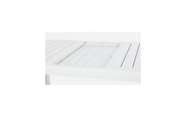 Tavolo da Giardino Rettangolare Allungabile Bizzotto Hilde 140-210X77X75CM in Alluminio Colore Bianco - 0662851