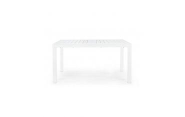 Tavolo da Giardino Rettangolare Allungabile Bizzotto Hilde 140-210X77X75CM in Alluminio Colore Bianco - 0662851