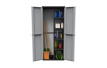 Armadio da Esterno in Resina Terry CWood 2 Ante 68x39x170h P/S 3680