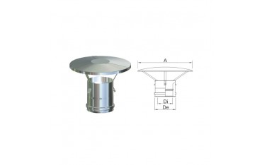 Tappo Scarico Condensa PP Inox 80/100