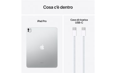 Ipad Pro 13\" Wi-fi + Cellular 2tb Con Vetro Standard Argento - Apple - APP.MVY03TY/A