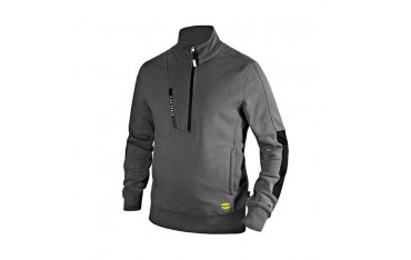 Felpa con zip Diadora Sweatshirt HZ Litework Grigio Acciaio - 702.175944