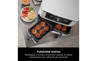 Friggitrice Ad Aria Ninja Dual Zone Max Da 9,5 L - Bianco - Ninja - NNJ.AF400EUWH