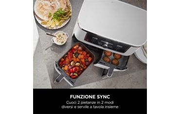 Friggitrice Ad Aria Ninja Dual Zone Max Da 9,5 L - Bianco - Ninja - NNJ.AF400EUWH