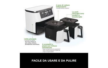 Friggitrice Ad Aria Ninja Dual Zone Max Da 9,5 L - Bianco - Ninja - NNJ.AF400EUWH