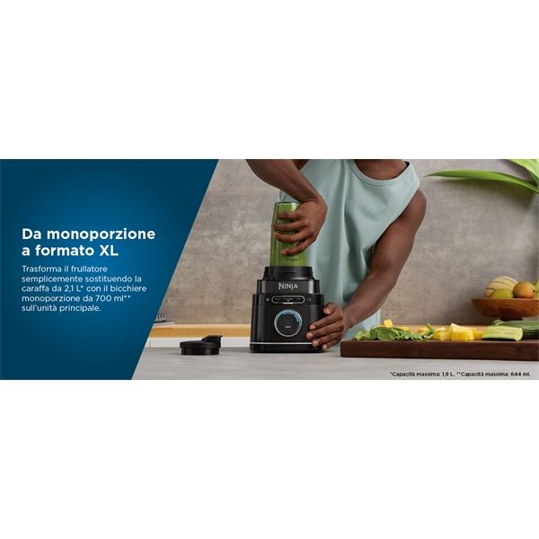 Frullatore Ad Alta Potenza Ninja Detect Con 2 Bicchieri Per Smoothie - Ninja - NNJ.TB301EU