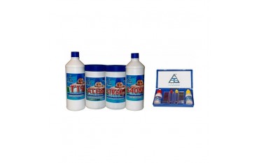 Kit Pulizia Piscina 4+1 T Cloro Disinfettante Anti Alghe Riduttore PH 4 All