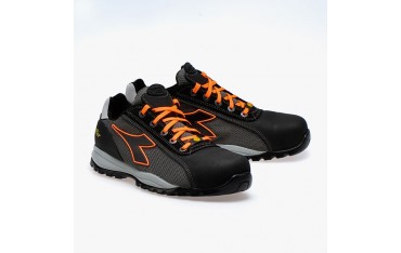 Scarpe Antinfortunistiche Diadora Glove Net Low Pro S1P HRO SRA ESD Grigio Arancio - 701.173657