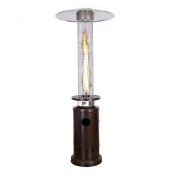 Stufa a Fungo Fire Glass a Gas - Grigio
