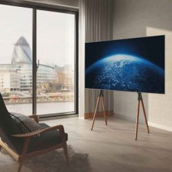 Supporto da Pavimento per TV Piatte o Curve da 49'' a 70'' Guarnieri 398