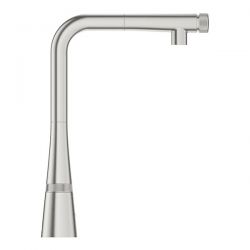 Miscelatore Lavello Estraibile Grohe Zedra SmartControl Super Steel - 31593DC2