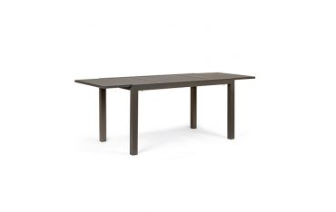 Tavolo da Giardino Rettangolare Allungabile Bizzotto Hilde 140-210X77X75CM in Alluminio Colore Coffee - 0662980