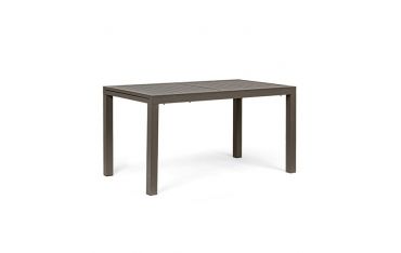 Tavolo da Giardino Rettangolare Allungabile Bizzotto Hilde 140-210X77X75CM in Alluminio Colore Coffee - 0662980