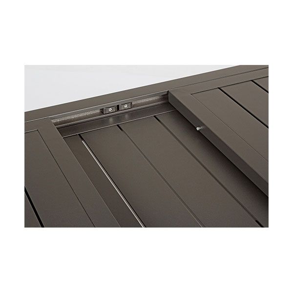 Tavolo da Giardino Rettangolare Allungabile Bizzotto Hilde 140-210X77X75CM in Alluminio Colore Coffee - 0662980
