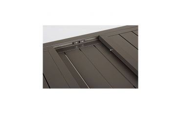 Tavolo da Giardino Rettangolare Allungabile Bizzotto Hilde 140-210X77X75CM in Alluminio Colore Coffee - 0662980