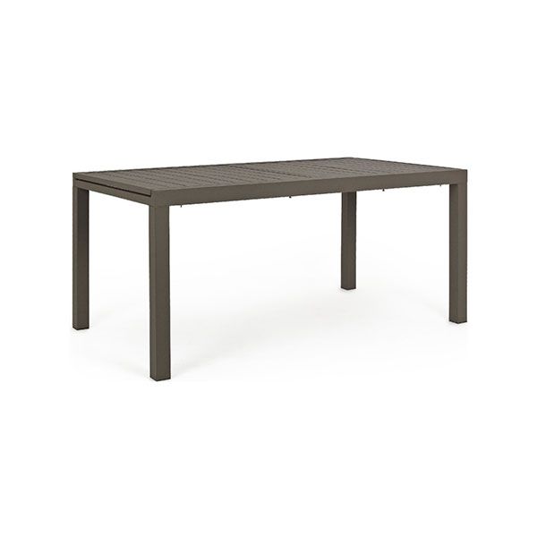Tavolo da Giardino Rettangolare Allungabile Bizzotto Hilde 160-240X90X75CM in Alluminio Colore Coffee - 0662981