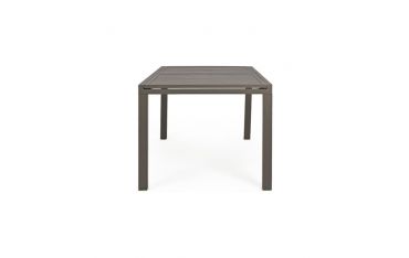 Tavolo da Giardino Rettangolare Allungabile Bizzotto Hilde 160-240X90X75CM in Alluminio Colore Coffee - 0662981