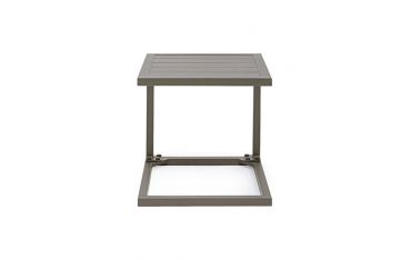Tavolino da Giardino Rettangolare Fisso Bizzotto Hilde 40X40X40CM in Alluminio Colore Coffee - 0662916