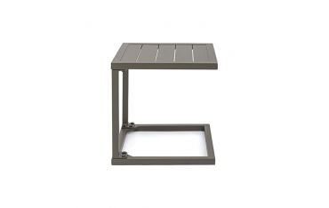 Tavolino da Giardino Rettangolare Fisso Bizzotto Hilde 40X40X40CM in Alluminio Colore Coffee - 0662916