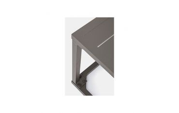 Tavolino da Giardino Rettangolare Fisso Bizzotto Hilde 40X40X40CM in Alluminio Colore Coffee - 0662916