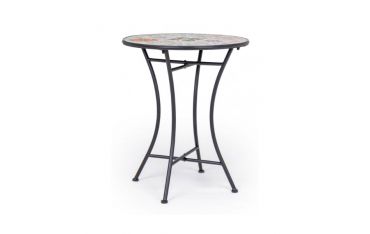 Tavolo Rotondo da Giardino Bizzotto Paloma in Acciaio e Ceramica D60CM - 0806086