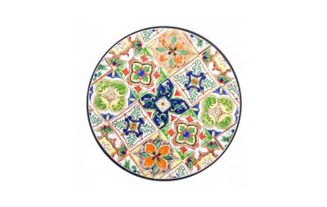 Tavolo Rotondo da Giardino Bizzotto Paloma in Acciaio e Ceramica D60CM - 0806086