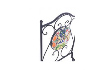 Sedia Pieghevole da Giardino Bizzotto Paloma in Acciaio e Ceramica - 0806087