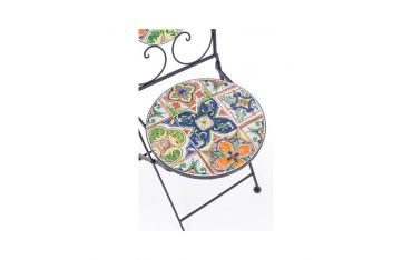Sedia Pieghevole da Giardino Bizzotto Paloma in Acciaio e Ceramica - 0806087