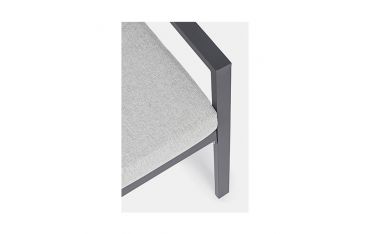 Salotto per Esterno Bizzotto Lorillard con Cuscini Color Antracite 4PZ - 0662632