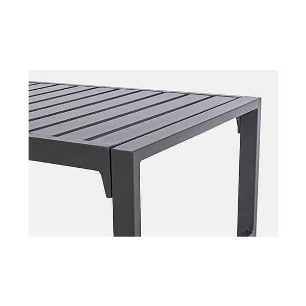 Salotto per Esterno Bizzotto Lorillard con Cuscini Color Antracite 4PZ - 0662632