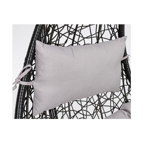 Poltrona Sospesa da Giardino con Cuscini Bizzotto Amirantes Nera - 0661778