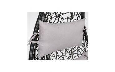 Poltrona Sospesa da Giardino con Cuscini Bizzotto Amirantes Nera - 0661778