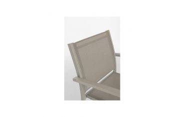 Salotto per Esterno Bizzotto Trent in Acciaio e Sedute Color Tortora 4PZ - 0662551