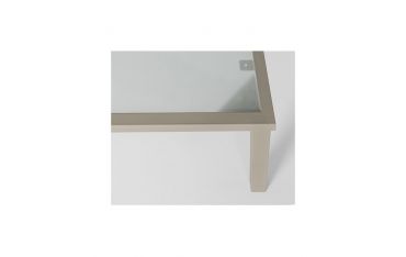 Salotto per Esterno Bizzotto Trent in Acciaio e Sedute Color Tortora 4PZ - 0662551
