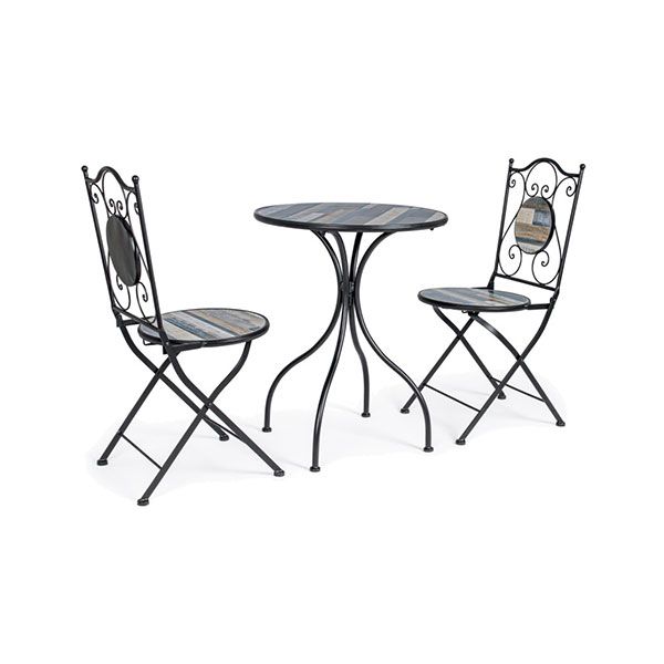 Set per Esterno Bizzotto Huston in Acciaio e Ceramica 3PZ - 0806175