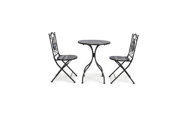 Set per Esterno Bizzotto Huston in Acciaio e Ceramica 3PZ - 0806175