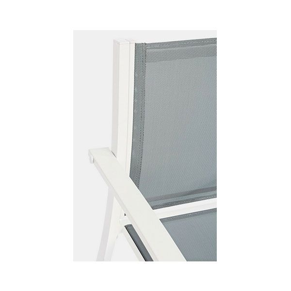 Set per Esterno Bizzotto Auri in Acciaio e Vetro Bianco 3PZ - 0662992