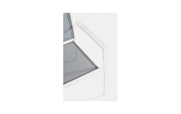 Set per Esterno Bizzotto Auri in Acciaio e Vetro Bianco 3PZ - 0662992