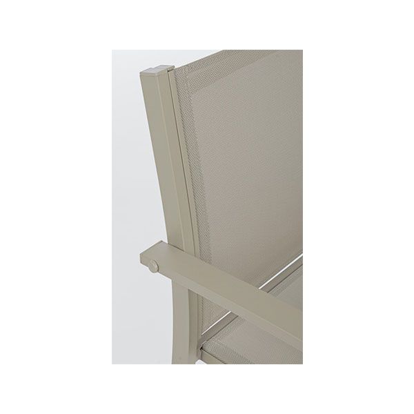 Set per Esterno Bizzotto Auri in Acciaio e Vetro Tortora 3PZ - 0662991