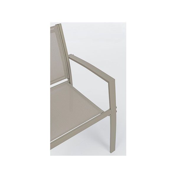 Set per Esterno Bizzotto Auri in Acciaio e Vetro Tortora 3PZ - 0662991