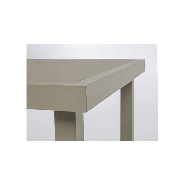 Set per Esterno Bizzotto Auri in Acciaio e Vetro Tortora 3PZ - 0662991
