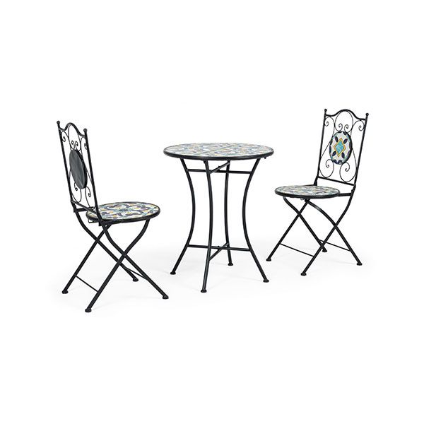 Set per Esterno Bizzotto Positano in Acciaio e Ceramica 3PZ - 0806167